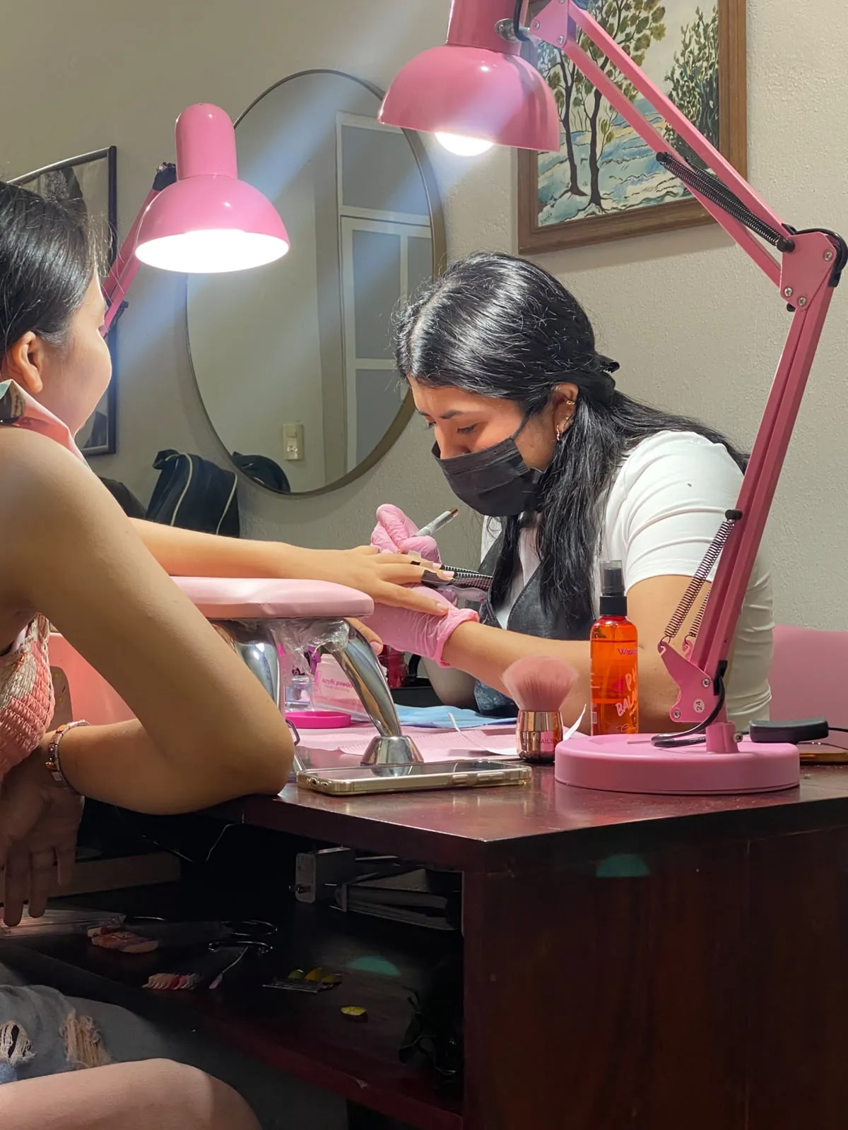Manicure y pedicure realizado en Estética Rachelle en Misantla